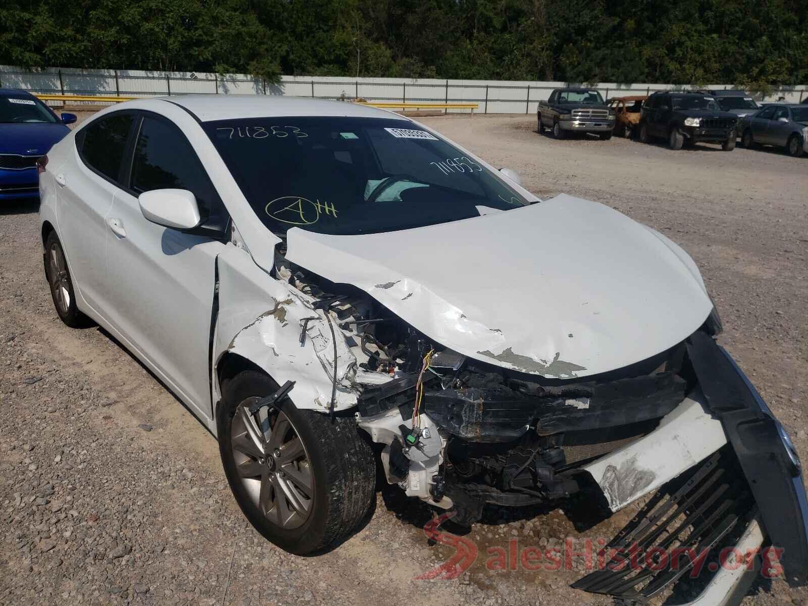 5NPDH4AE0GH711853 2016 HYUNDAI ELANTRA