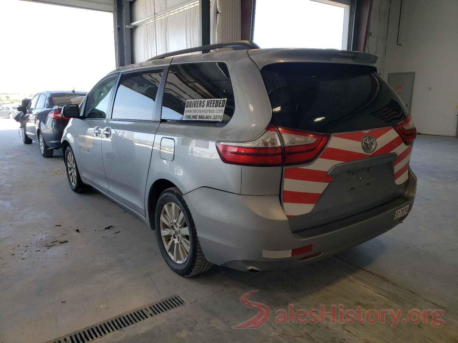 5TDJZ3DC1HS156234 2017 TOYOTA SIENNA