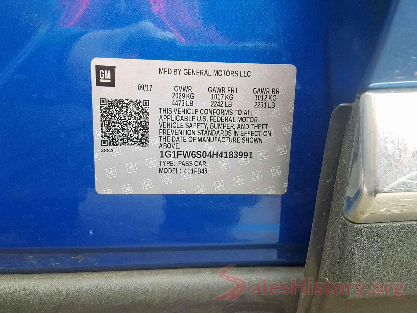 1G1FW6S04H4183991 2017 CHEVROLET BOLT