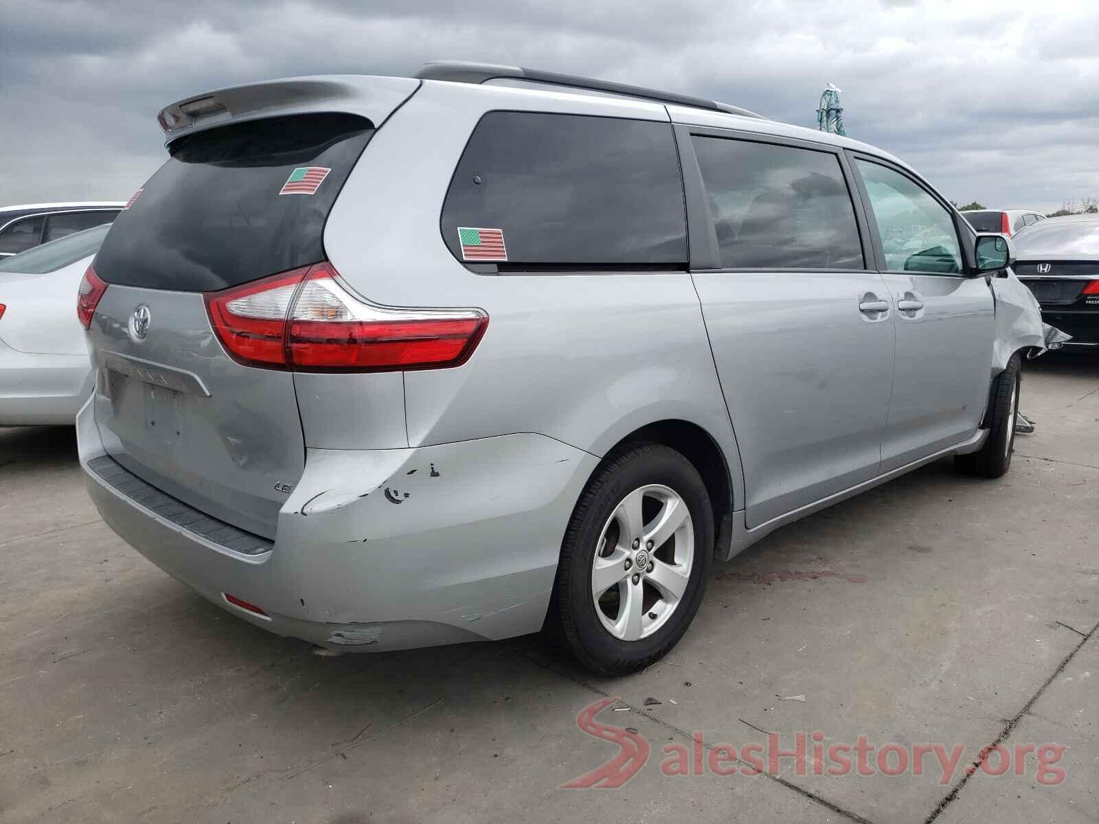 5TDKZ3DC0HS842821 2017 TOYOTA SIENNA