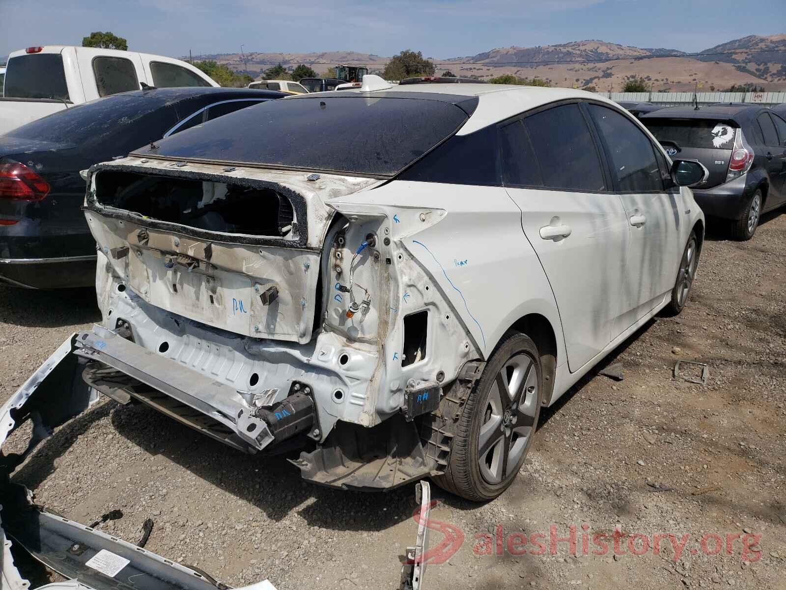 JTDKARFU3H3541302 2017 TOYOTA PRIUS