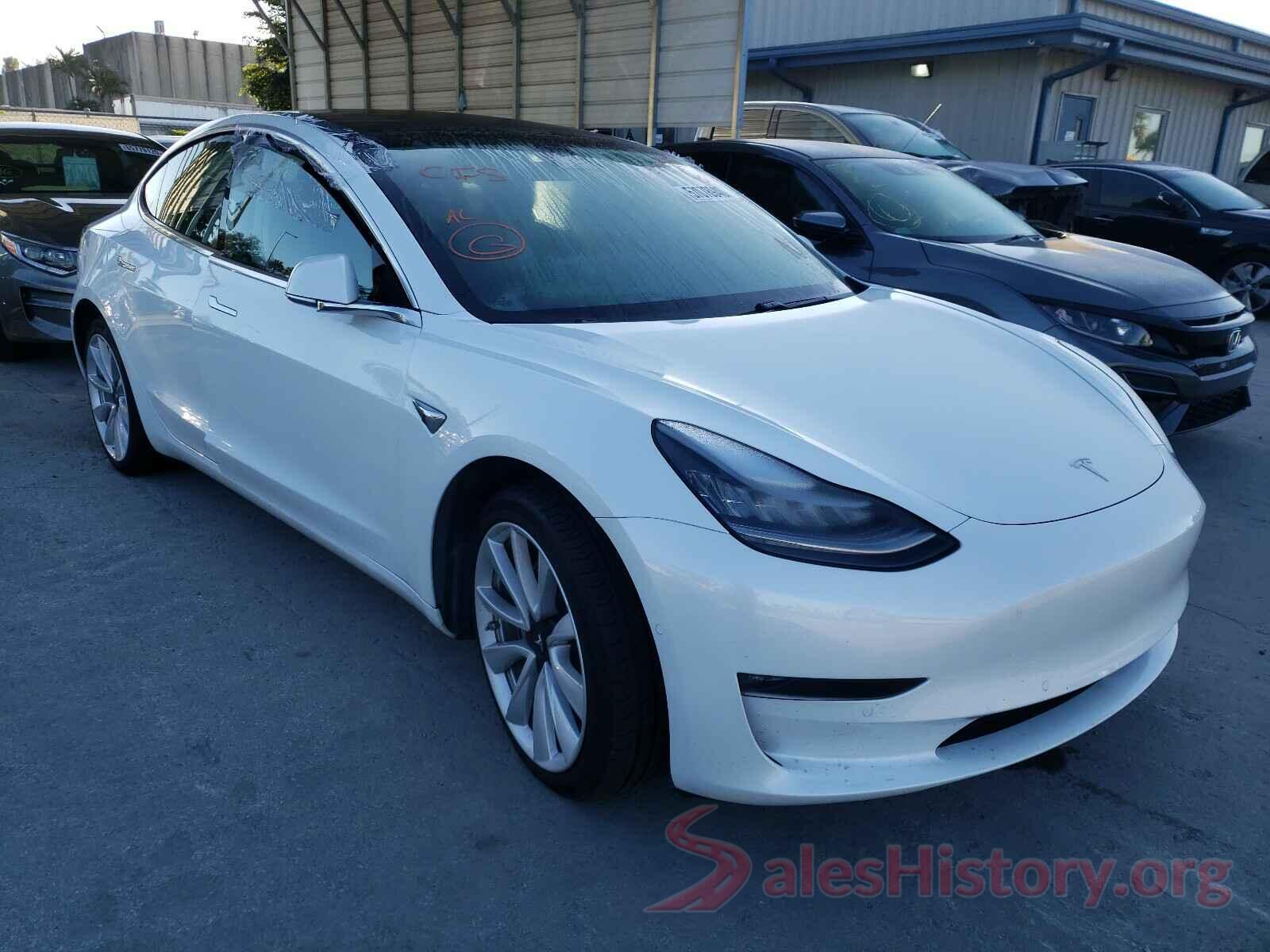 5YJ3E1EB4KF437518 2019 TESLA MODEL 3