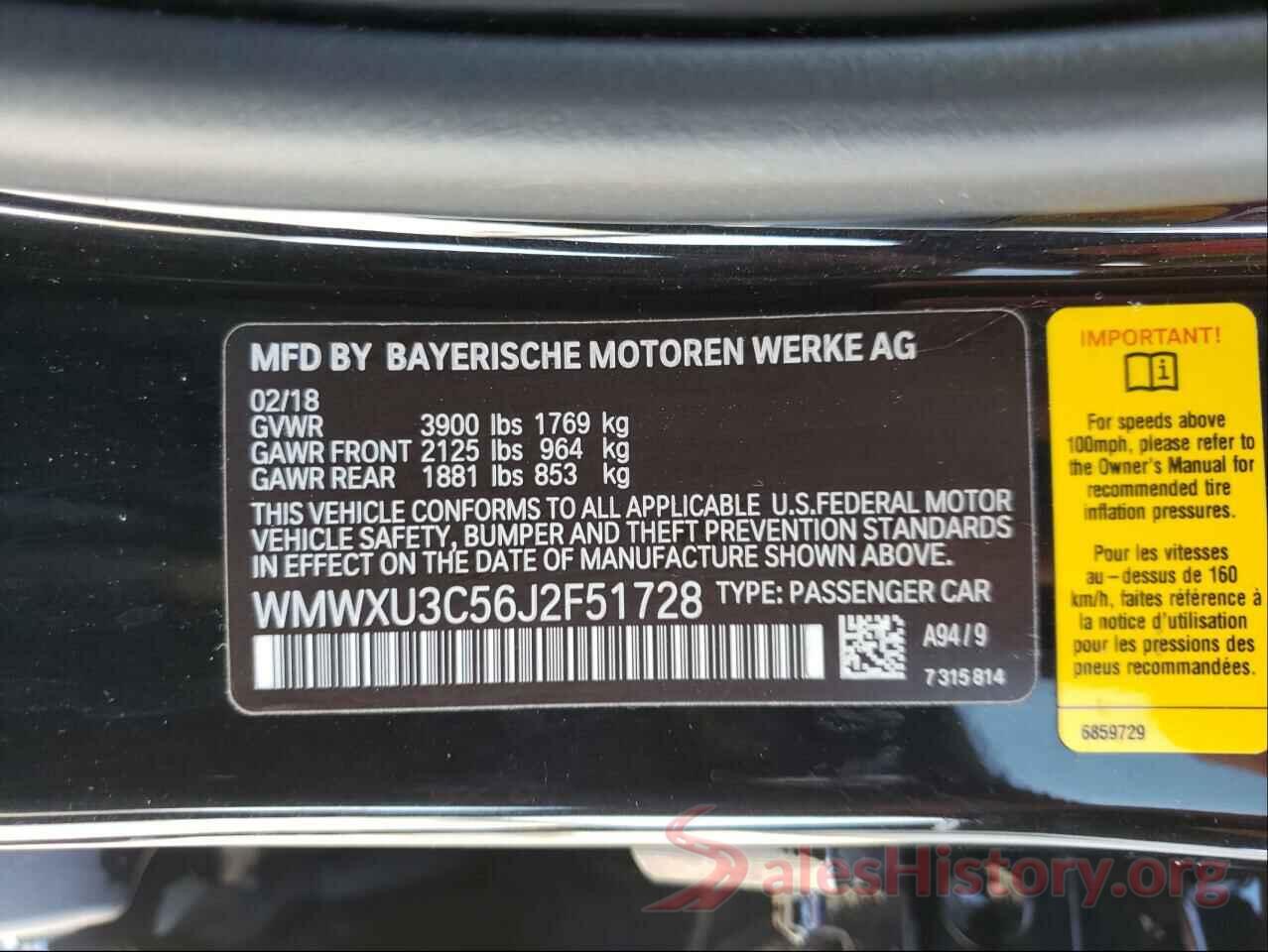 WMWXU3C56J2F51728 2018 MINI COOPER