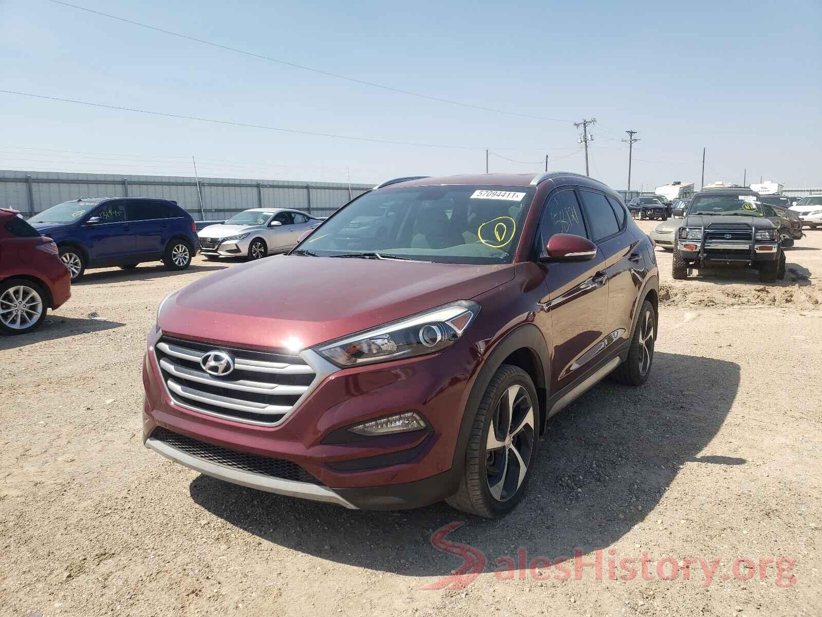 KM8J3CA26HU367627 2017 HYUNDAI TUCSON