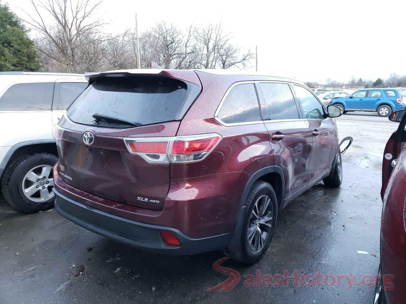 5TDJKRFH3GS332473 2016 TOYOTA HIGHLANDER