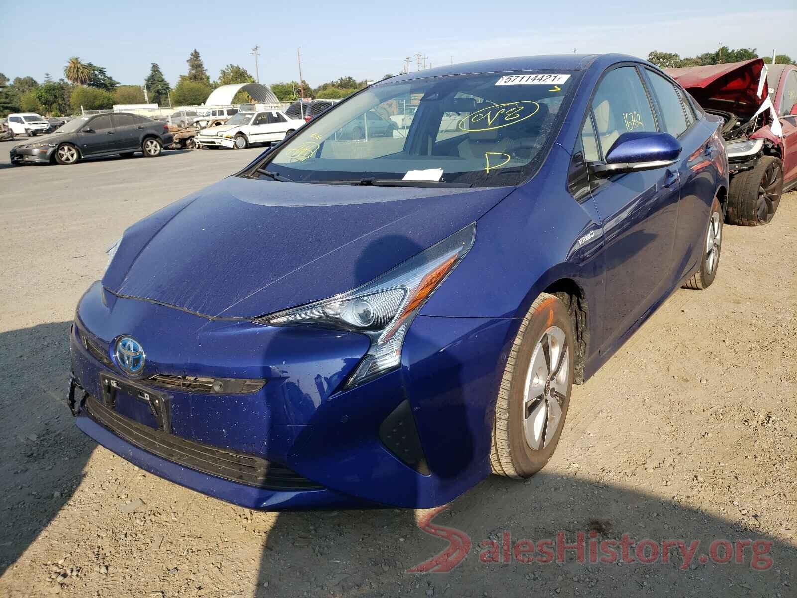 JTDKBRFU1J3069524 2018 TOYOTA PRIUS