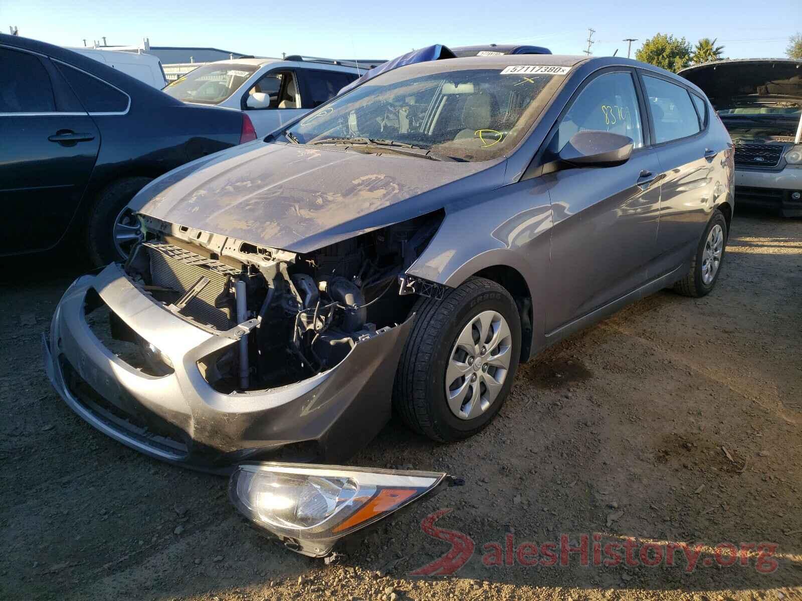 KMHCT5AE7GU281255 2016 HYUNDAI ACCENT