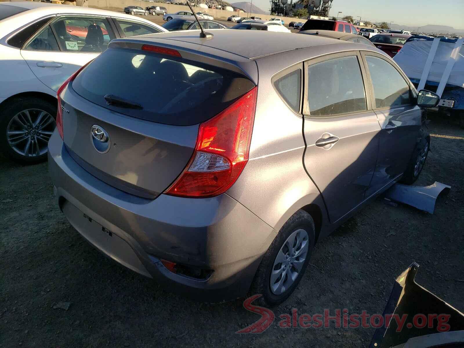 KMHCT5AE7GU281255 2016 HYUNDAI ACCENT