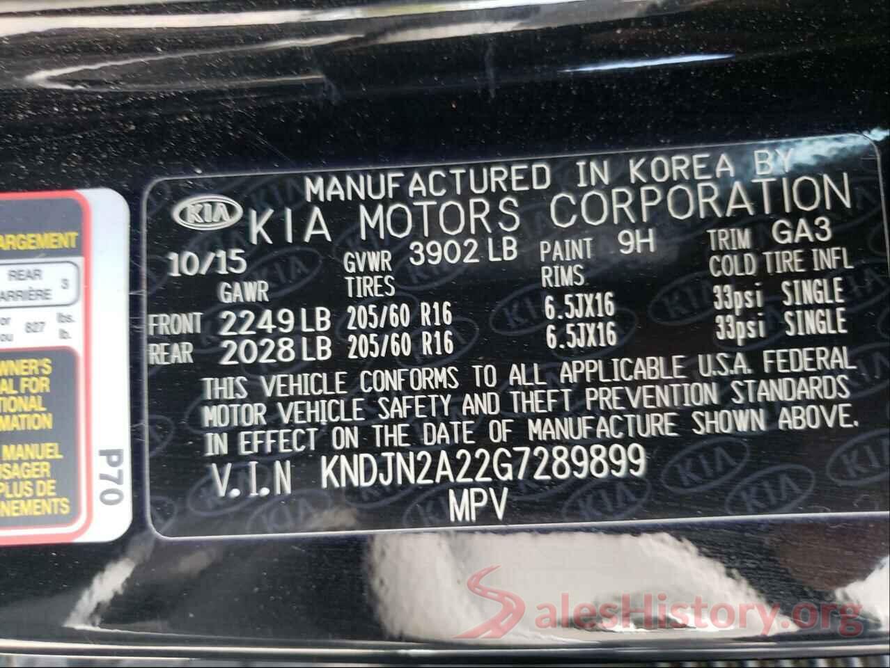 KNDJN2A22G7289899 2016 KIA SOUL