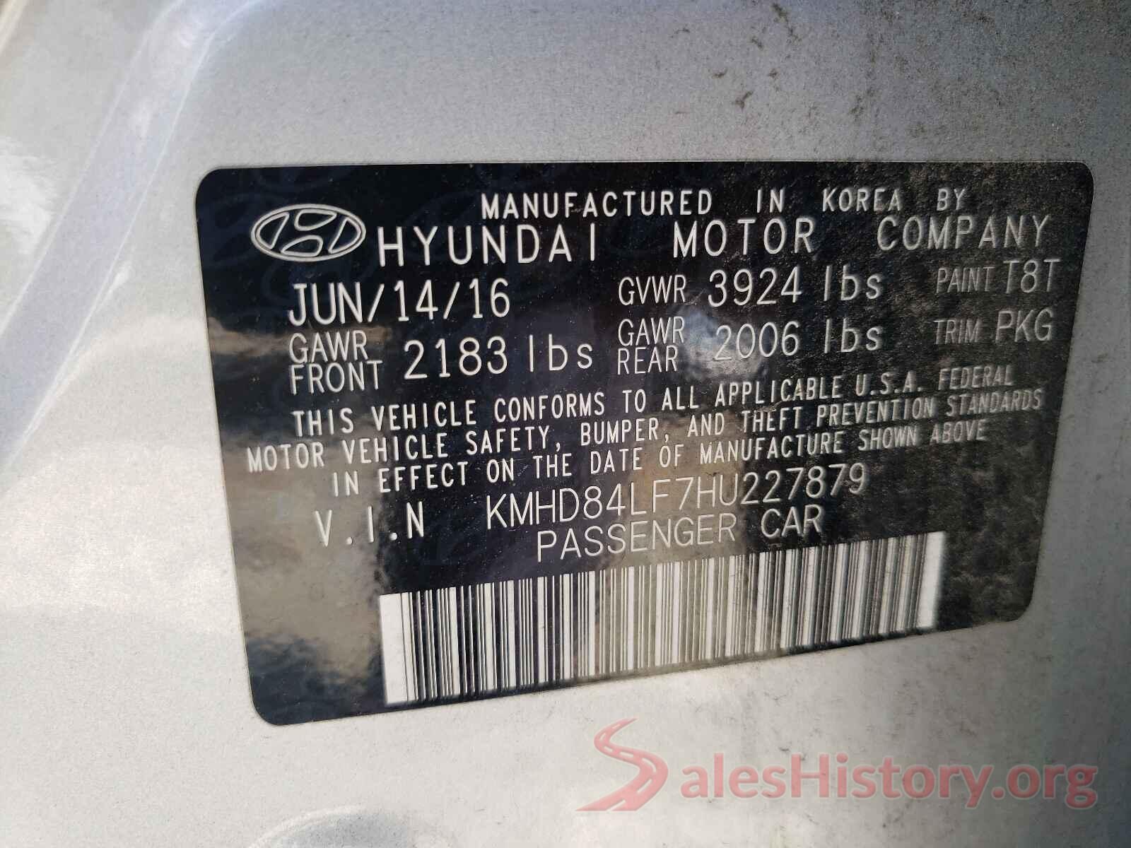 KMHD84LF7HU227879 2017 HYUNDAI ELANTRA