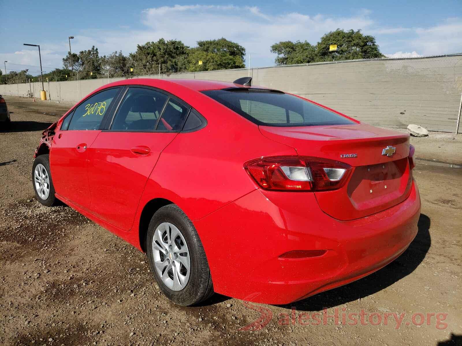 1G1BJ5SM5K7102254 2019 CHEVROLET CRUZE