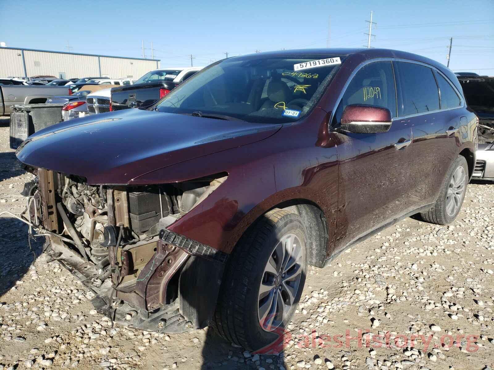 5FRYD4H45EB049868 2014 ACURA MDX