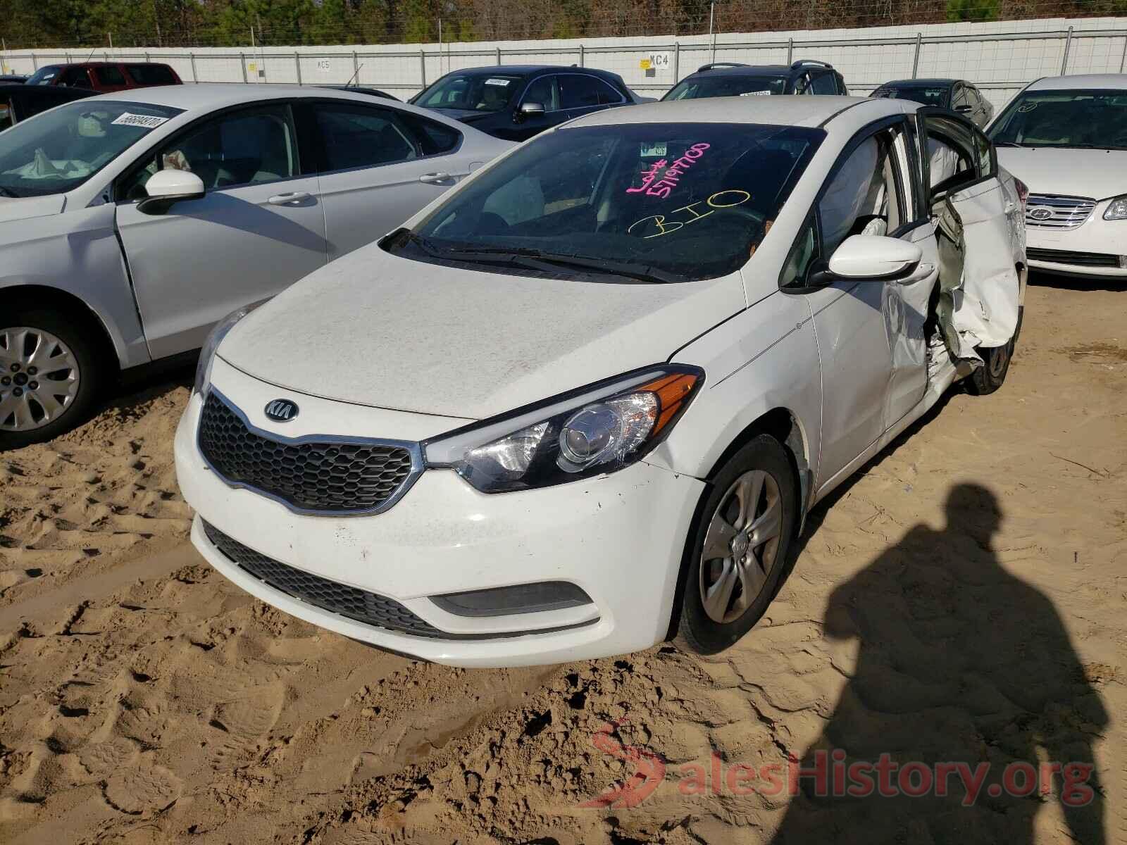 KNAFK4A62G5468417 2016 KIA FORTE