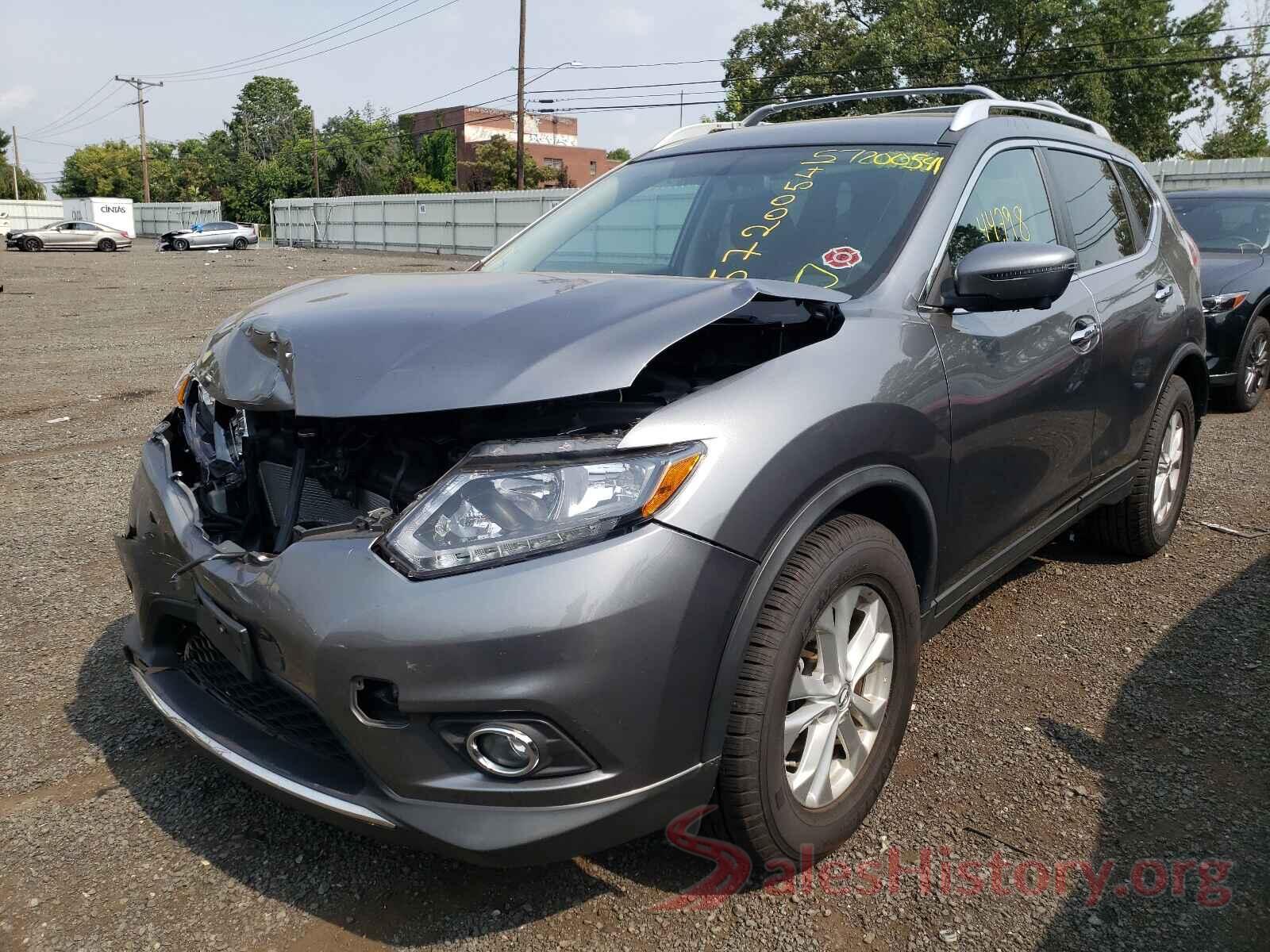 KNMAT2MV5GP645791 2016 NISSAN ROGUE