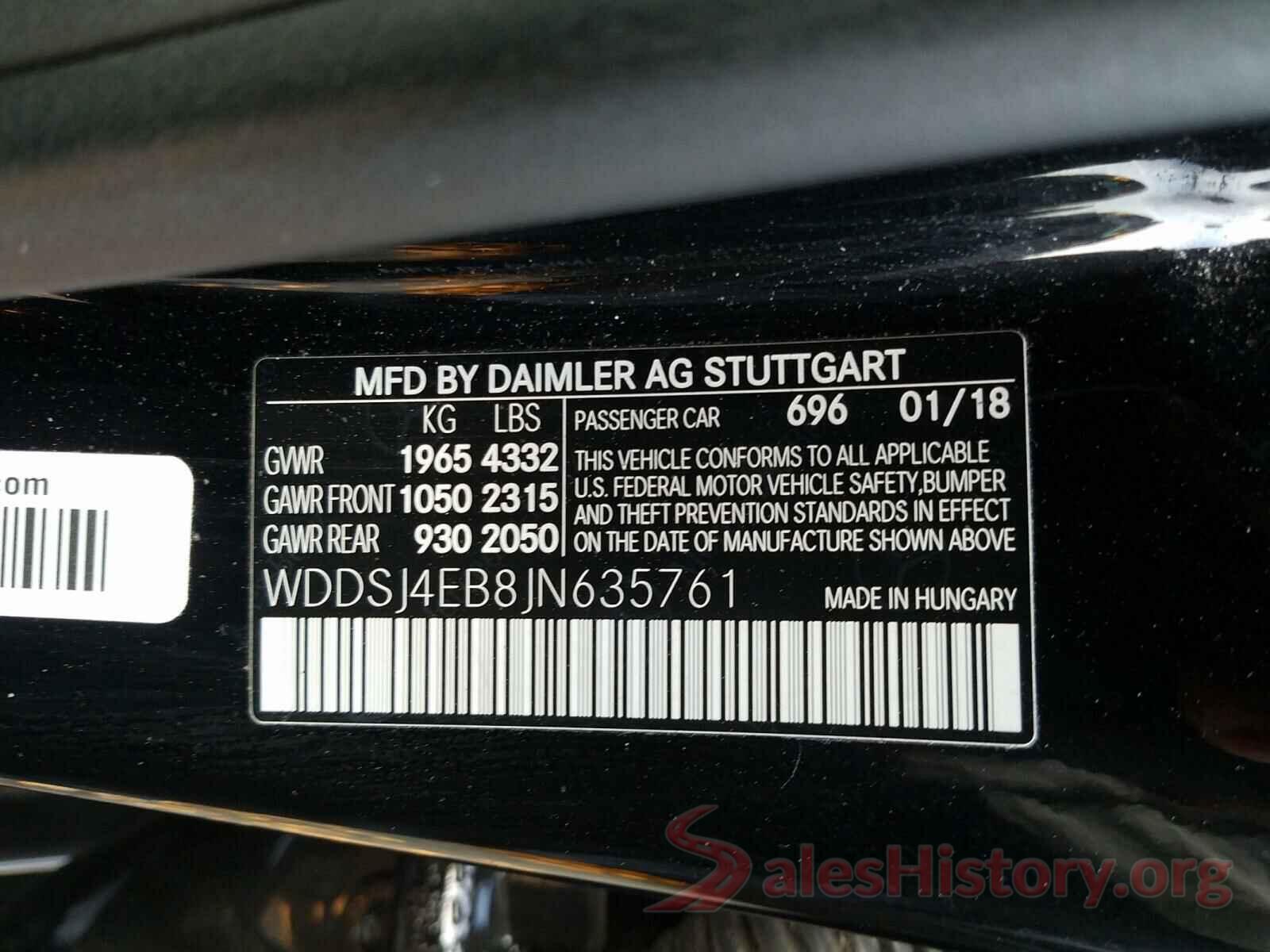 WDDSJ4EB8JN635761 2018 MERCEDES-BENZ C CLASS