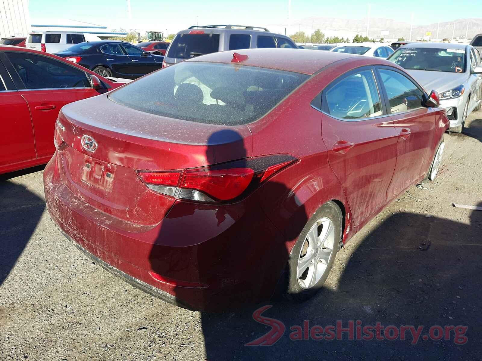 5NPDH4AE8GH679766 2016 HYUNDAI ELANTRA