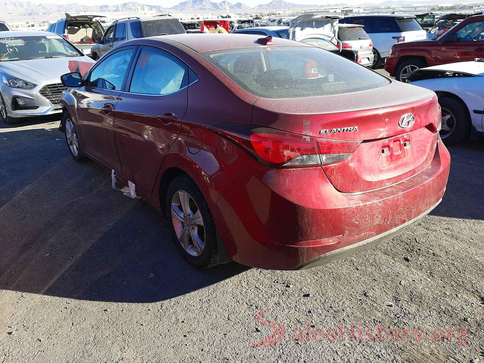 5NPDH4AE8GH679766 2016 HYUNDAI ELANTRA