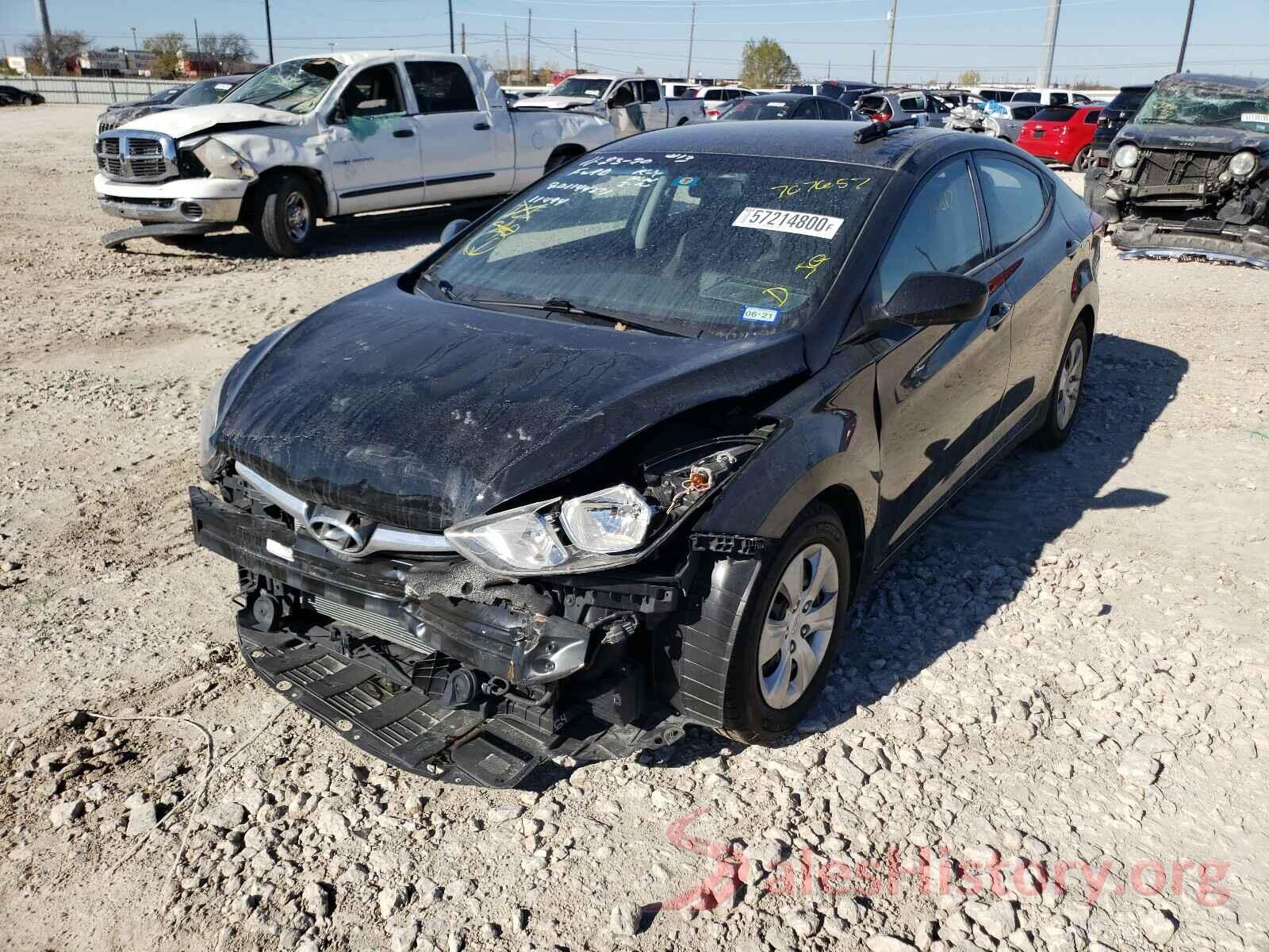 5NPDH4AE2GH707657 2016 HYUNDAI ELANTRA