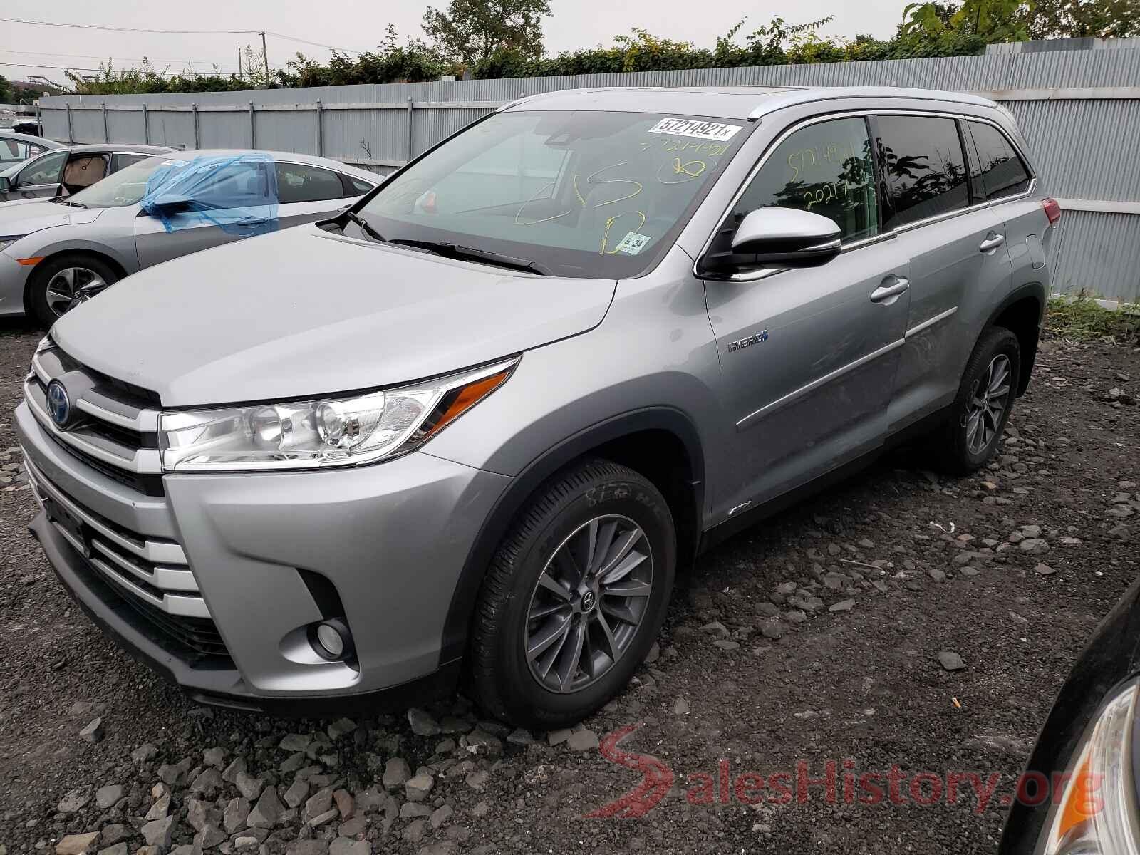 5TDJGRFH2KS065725 2019 TOYOTA HIGHLANDER