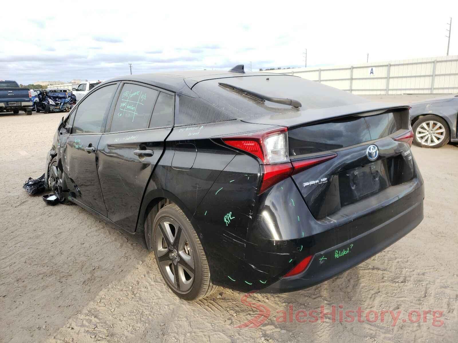 JTDKARFU1K3093813 2019 TOYOTA PRIUS