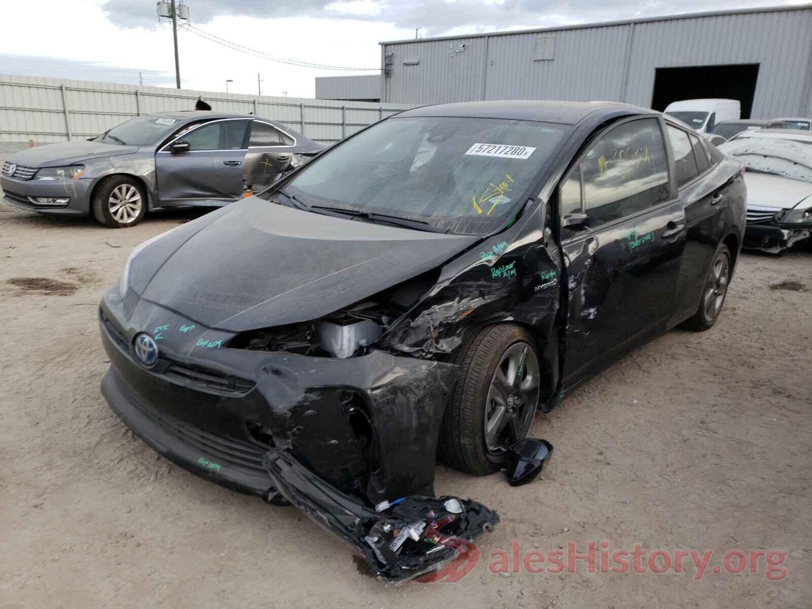 JTDKARFU1K3093813 2019 TOYOTA PRIUS