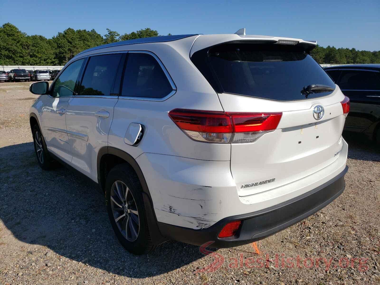 5TDJZRFH9KS621460 2019 TOYOTA HIGHLANDER