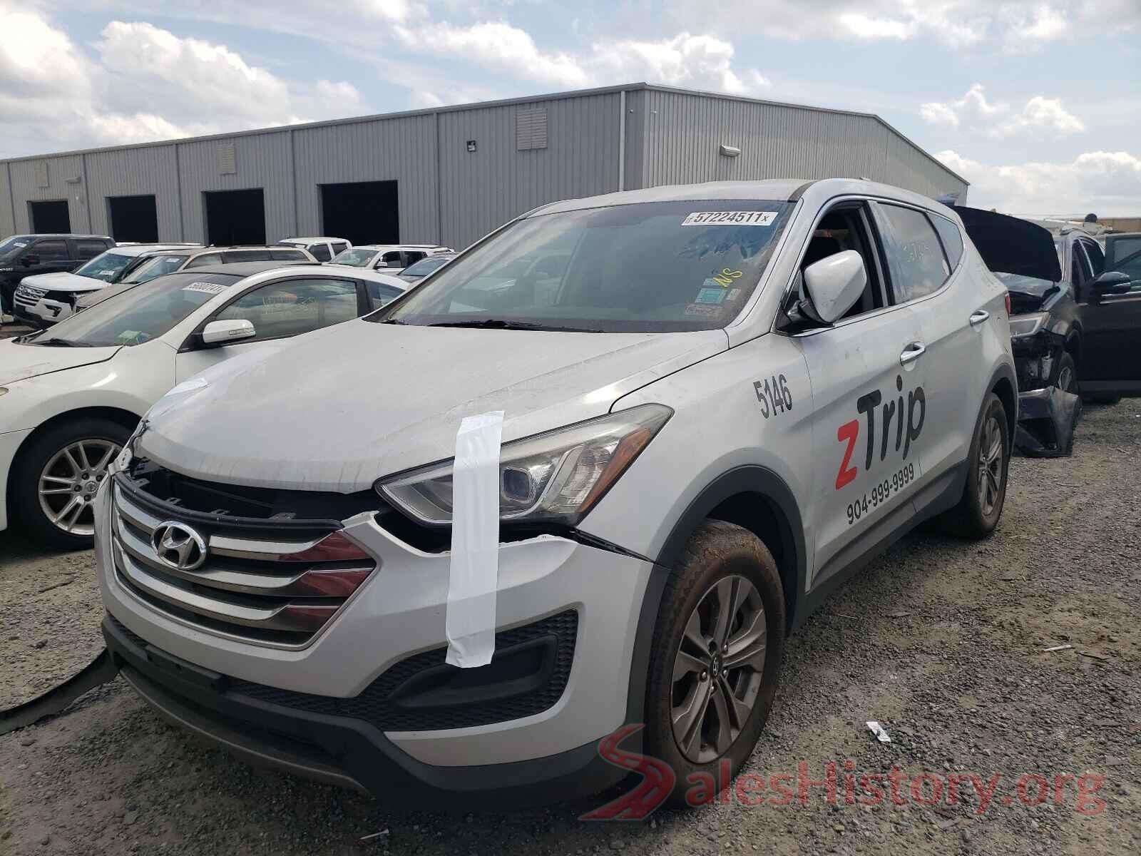 5XYZT3LBXGG340225 2016 HYUNDAI SANTA FE