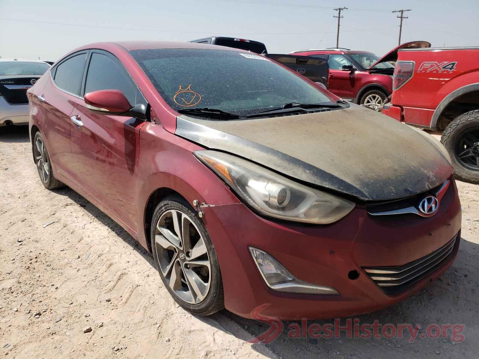 5NPDH4AE0GH654067 2016 HYUNDAI ELANTRA