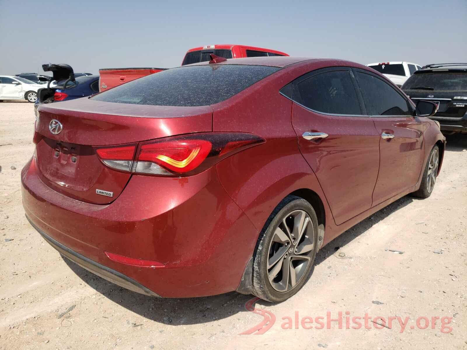 5NPDH4AE0GH654067 2016 HYUNDAI ELANTRA