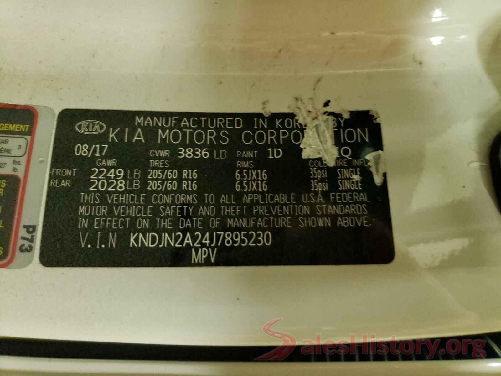 KNDJN2A24J7895230 2018 KIA SOUL