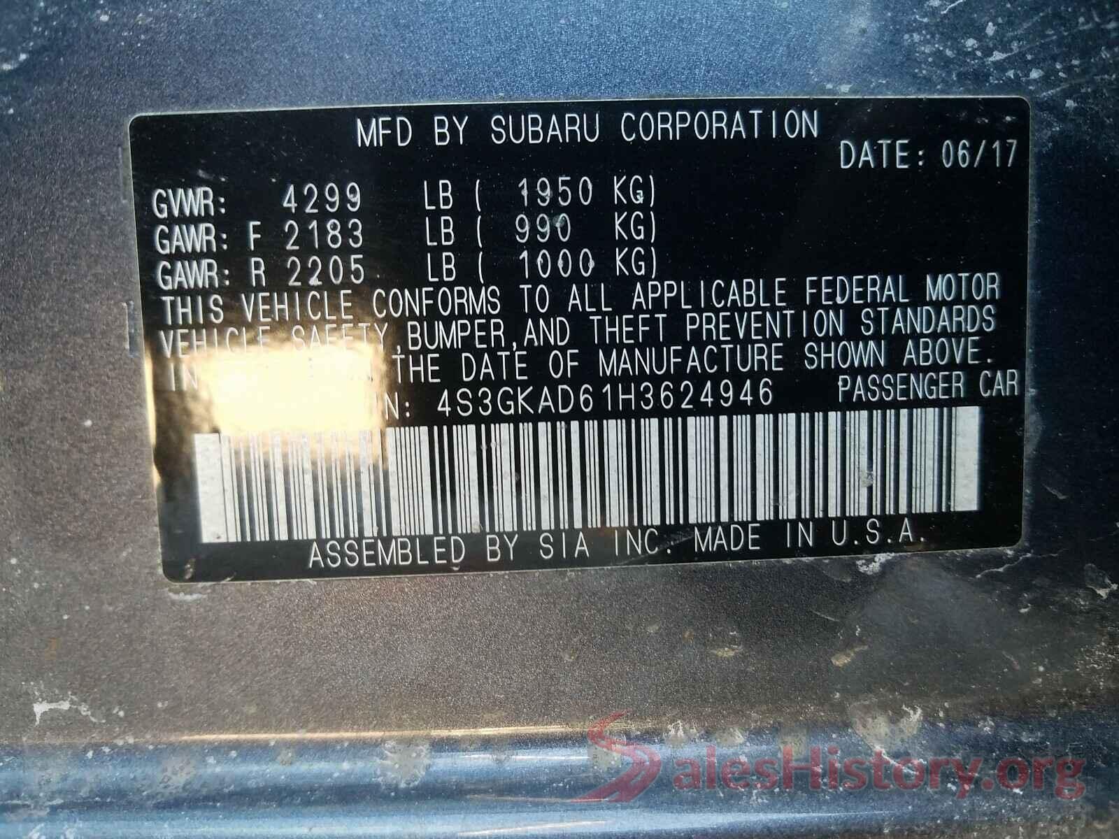 4S3GKAD61H3624946 2017 SUBARU IMPREZA