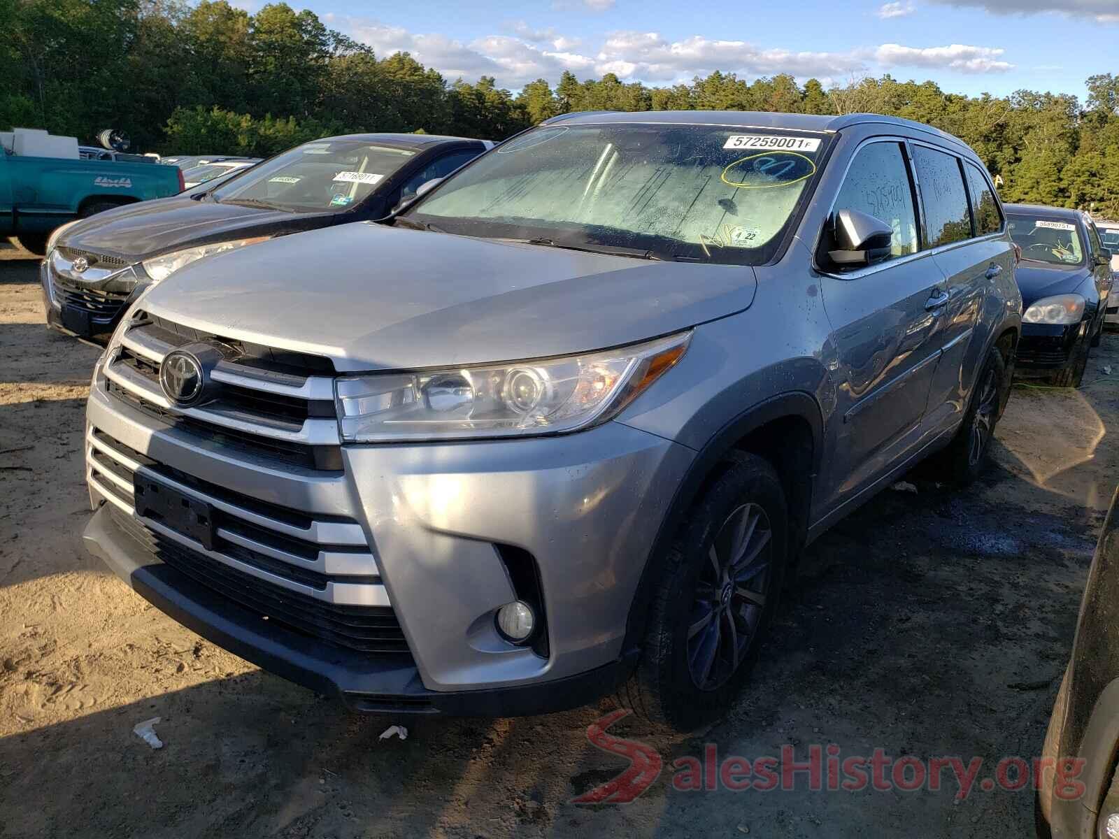 5TDJZRFH7HS375338 2017 TOYOTA HIGHLANDER