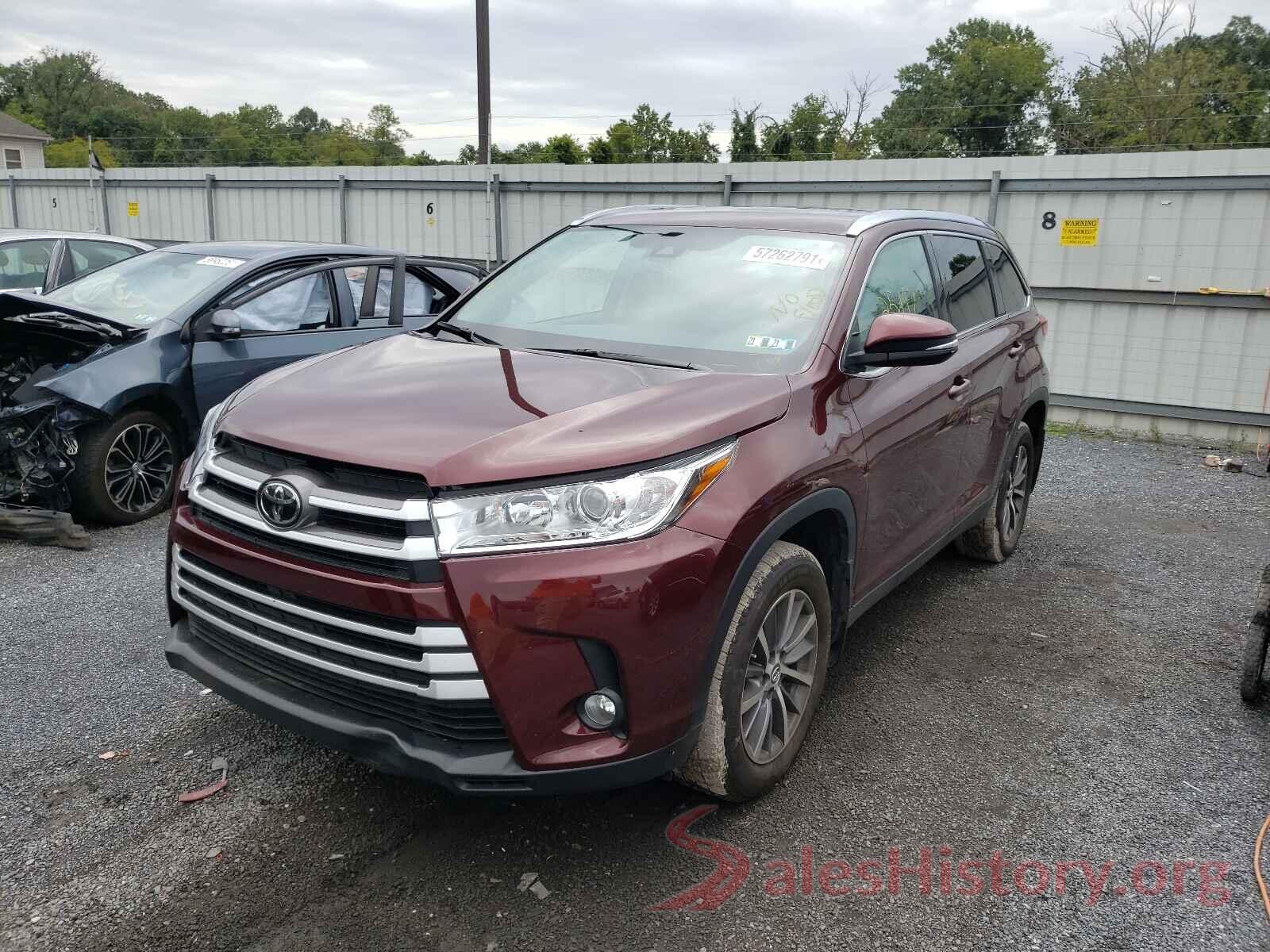 5TDJZRFH1KS918447 2019 TOYOTA HIGHLANDER