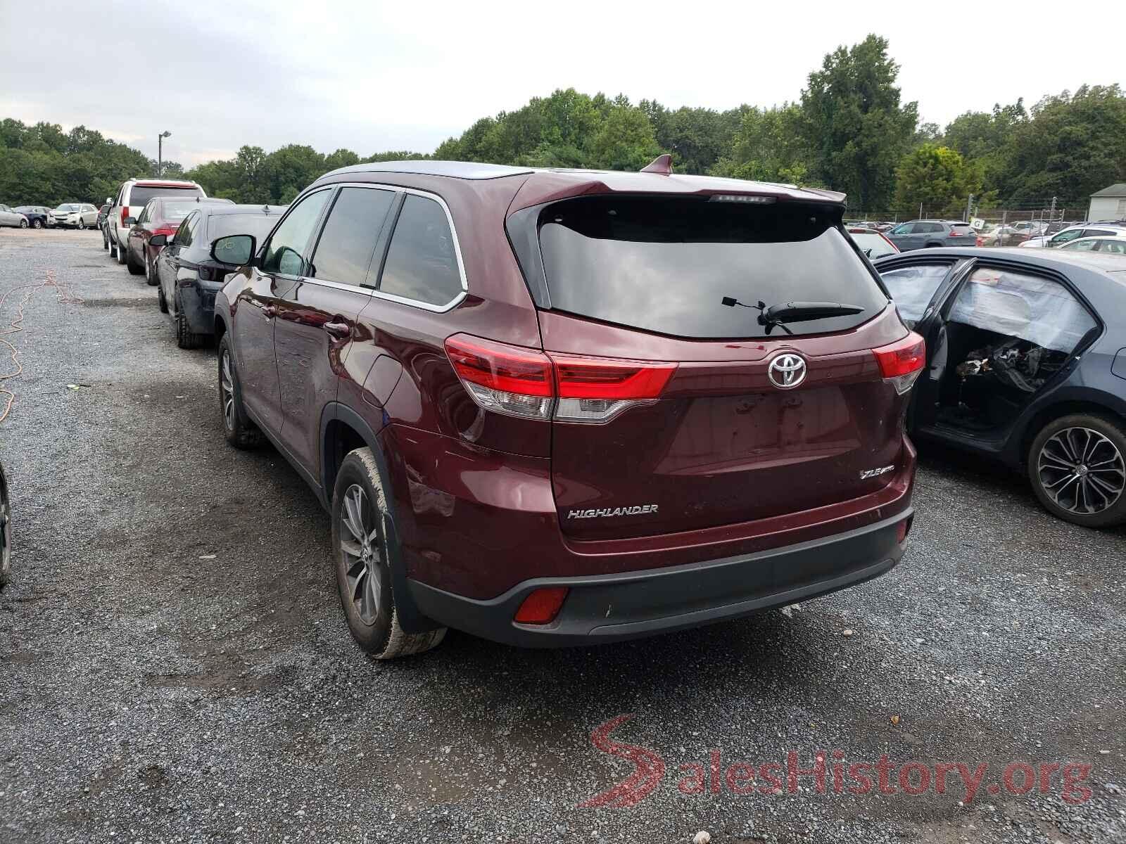 5TDJZRFH1KS918447 2019 TOYOTA HIGHLANDER