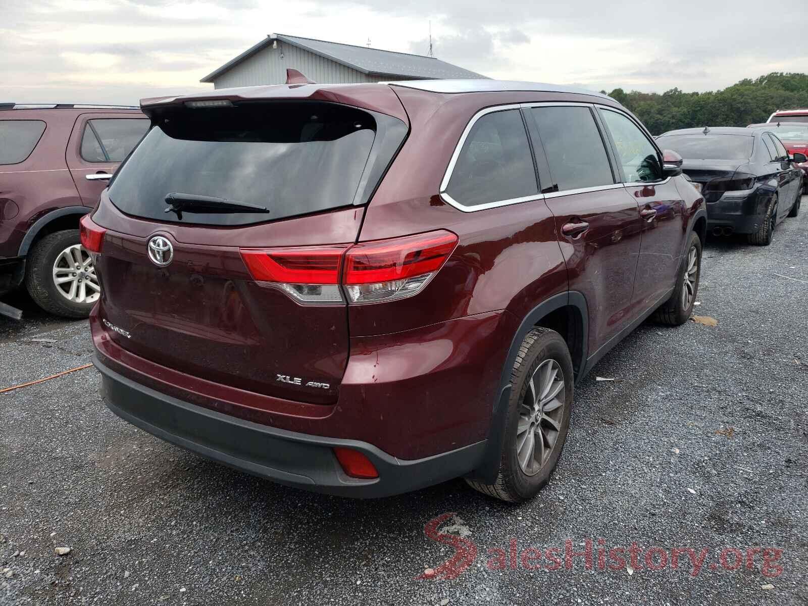 5TDJZRFH1KS918447 2019 TOYOTA HIGHLANDER