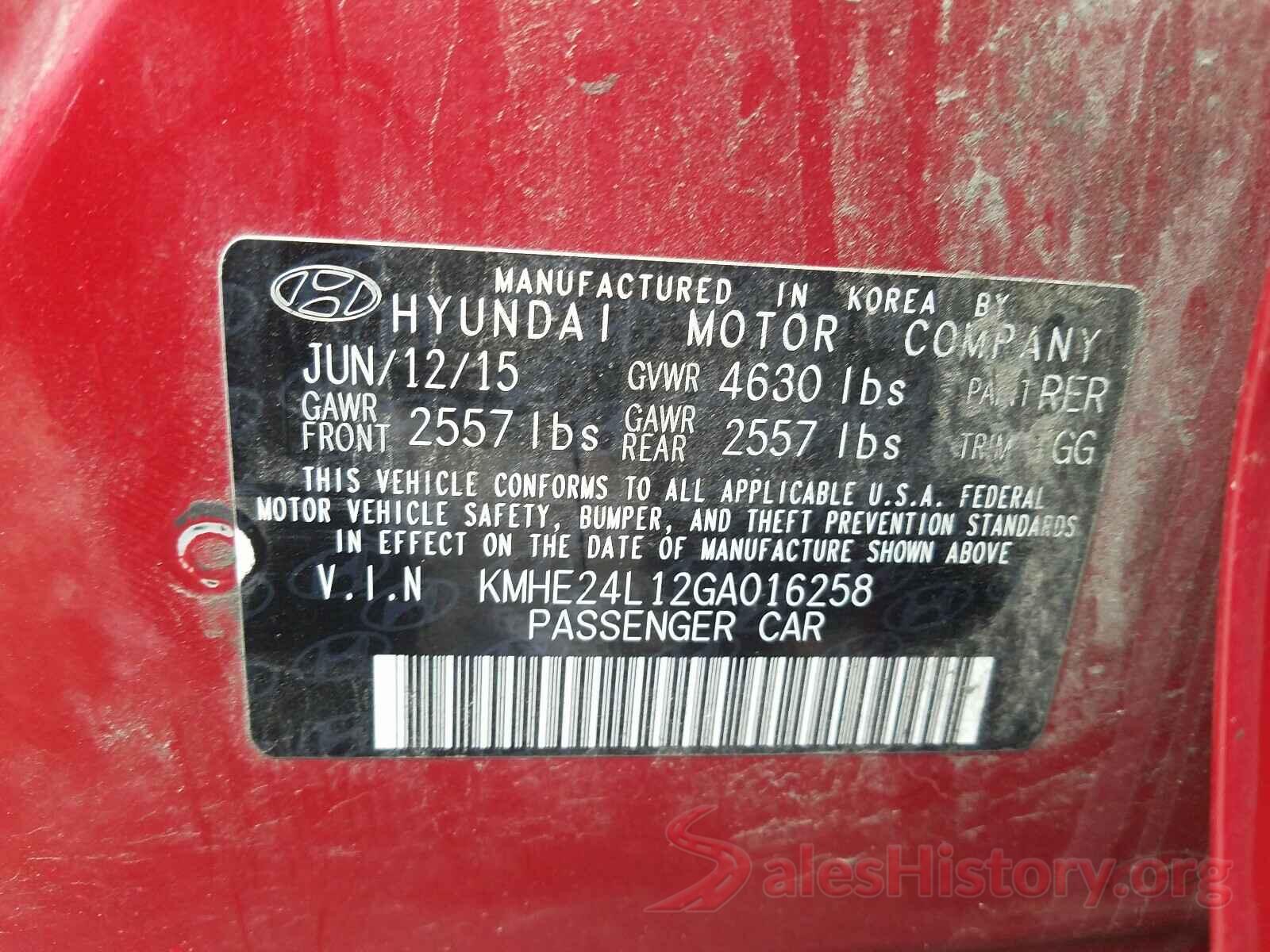 KMHE24L12GA016258 2016 HYUNDAI SONATA