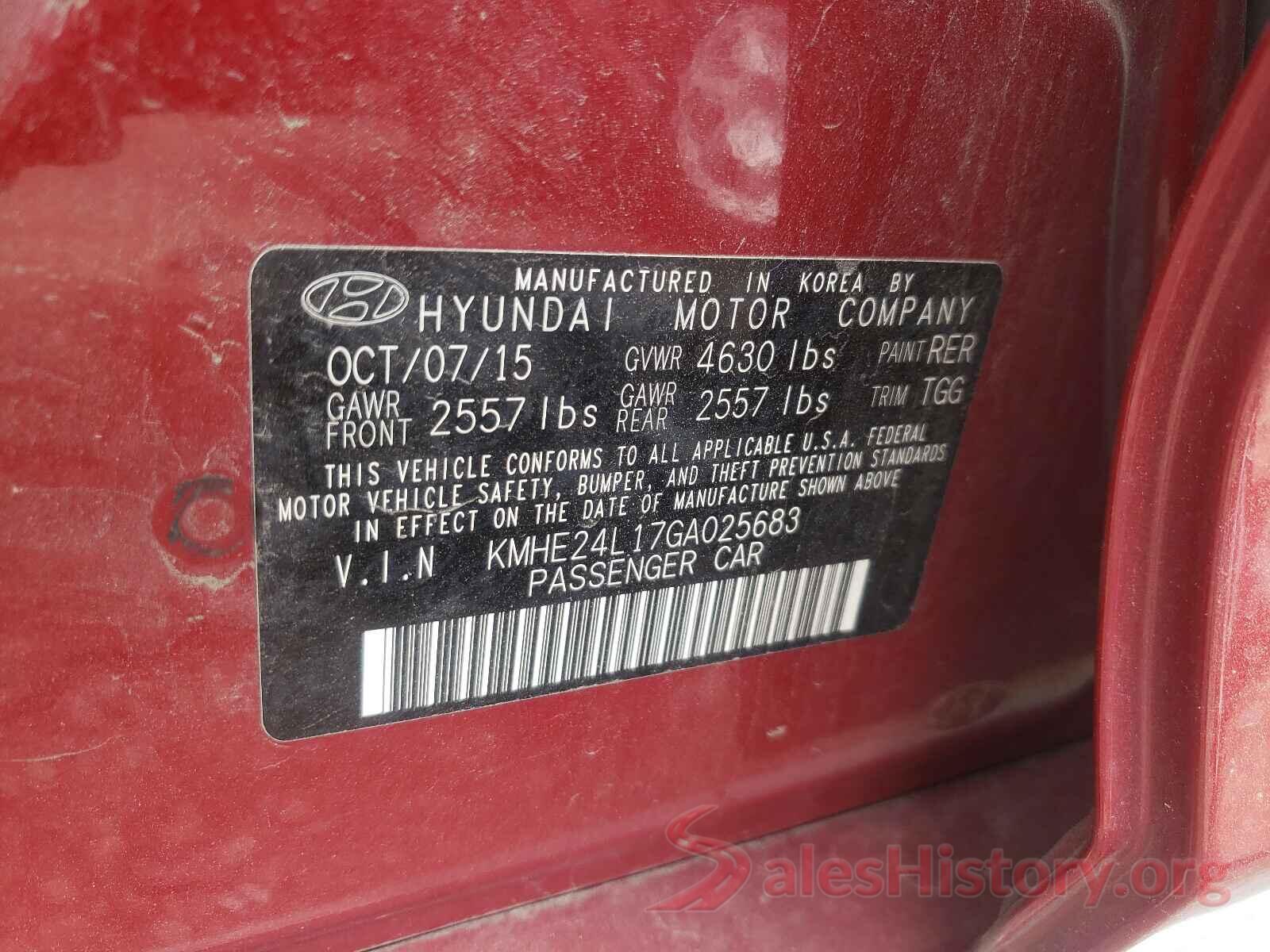 KMHE24L17GA025683 2016 HYUNDAI SONATA