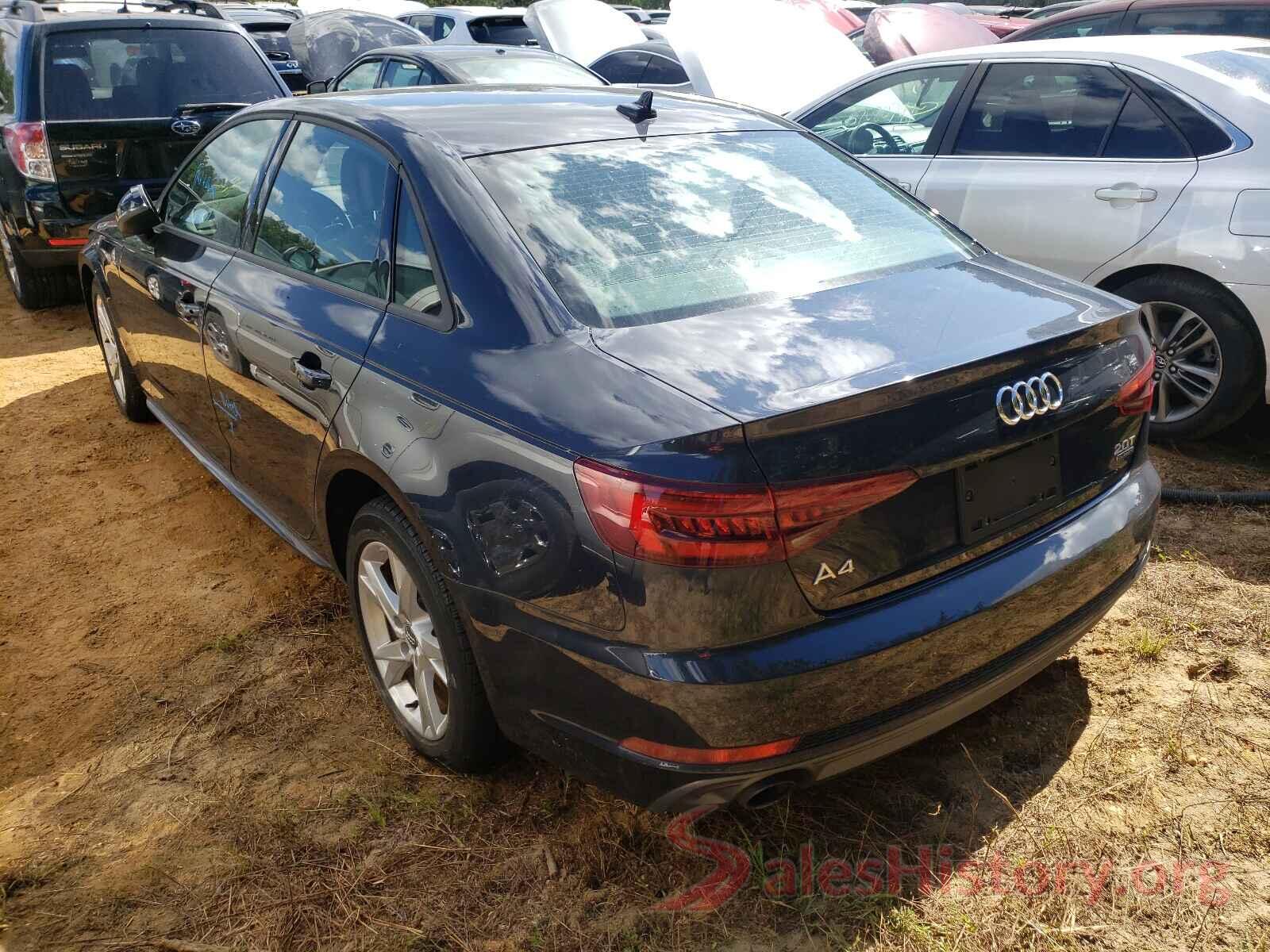 WAUDNAF41JA208190 2018 AUDI A4