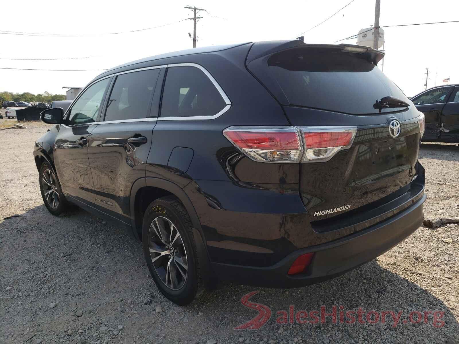 5TDJKRFH4GS323619 2016 TOYOTA HIGHLANDER