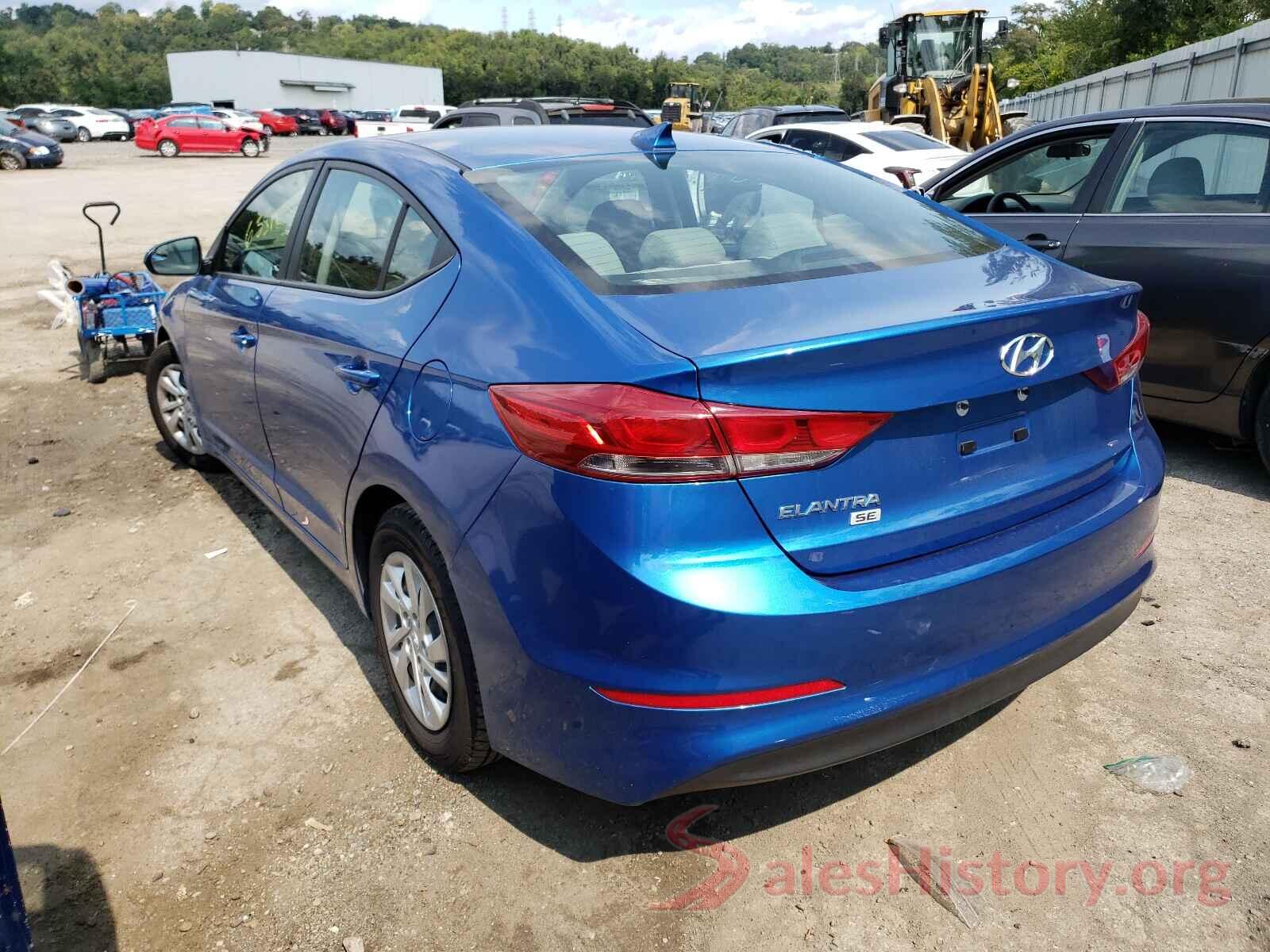 5NPD74LF8HH210915 2017 HYUNDAI ELANTRA