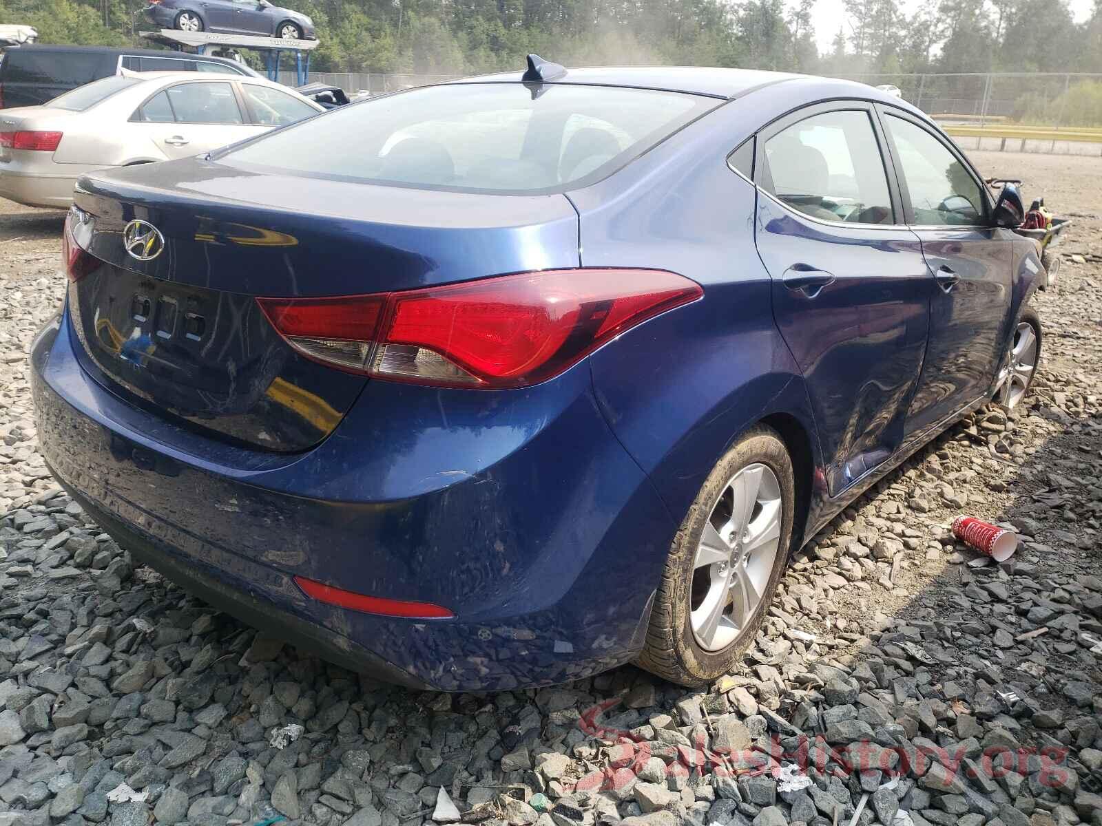 5NPDH4AE8GH783352 2016 HYUNDAI ELANTRA