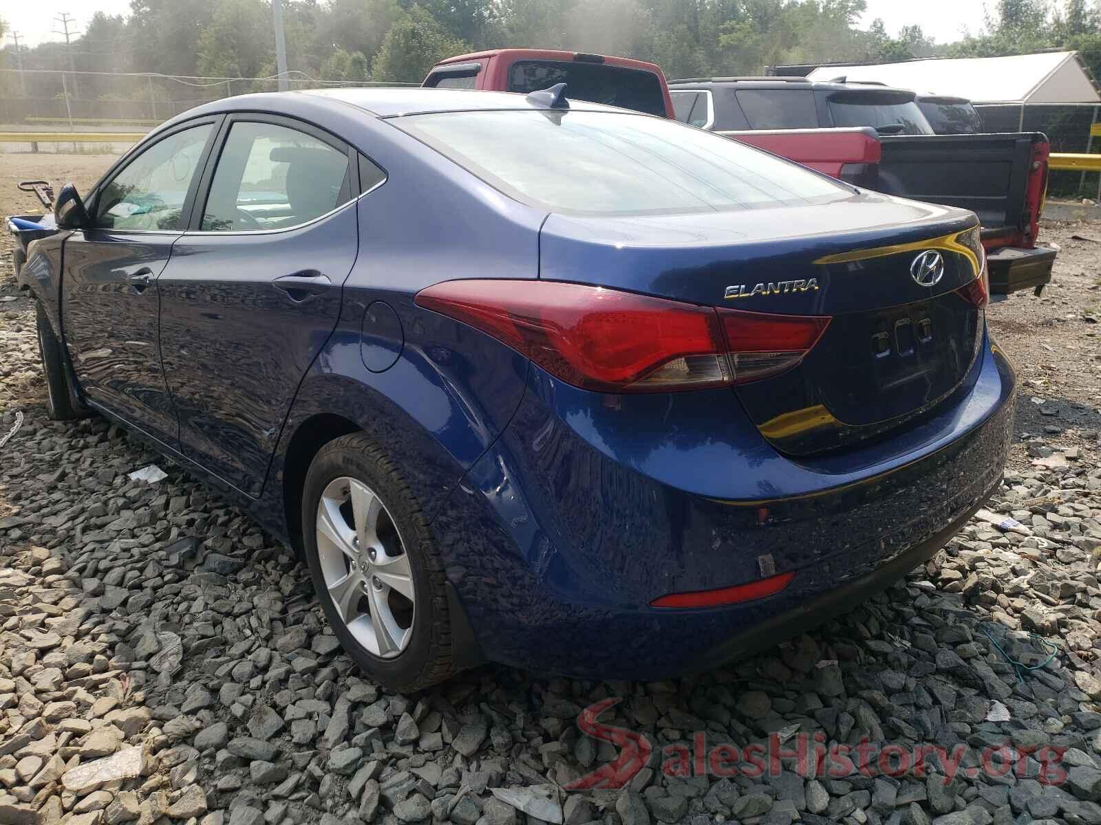 5NPDH4AE8GH783352 2016 HYUNDAI ELANTRA