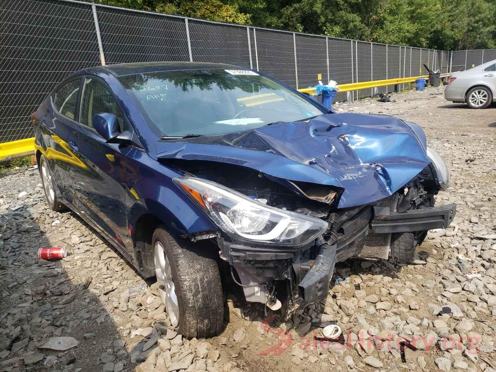 5NPDH4AE8GH783352 2016 HYUNDAI ELANTRA