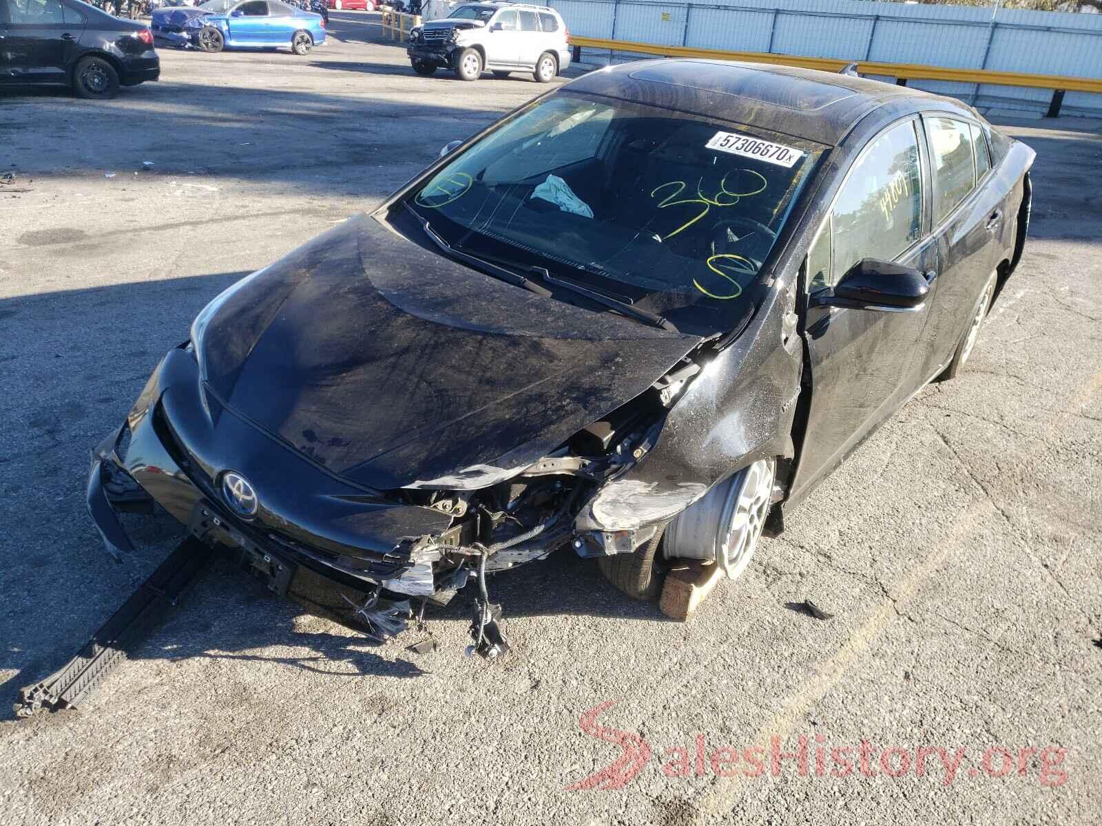 JTDKARFU4G3024833 2016 TOYOTA PRIUS