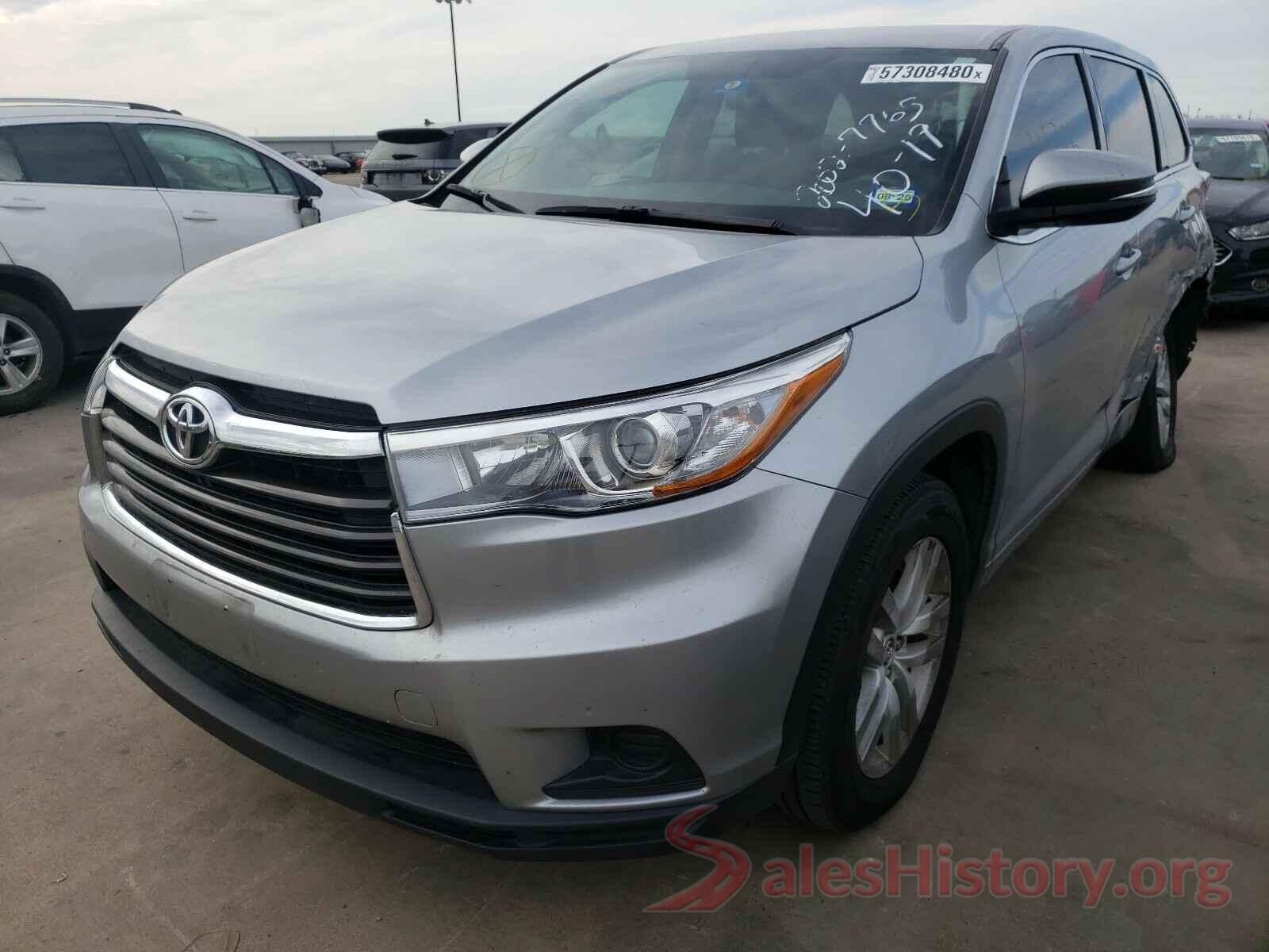 5TDZARFH9GS021443 2016 TOYOTA HIGHLANDER