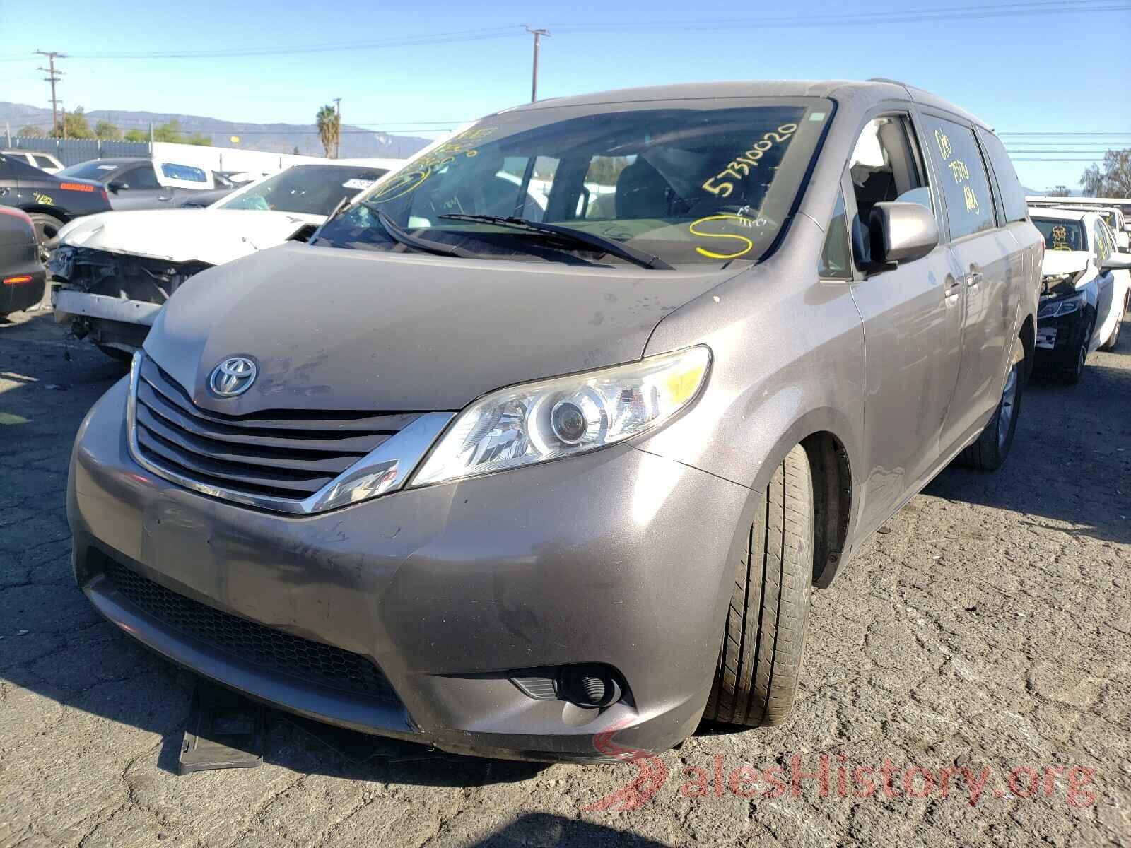 5TDKK3DC3GS730582 2016 TOYOTA SIENNA