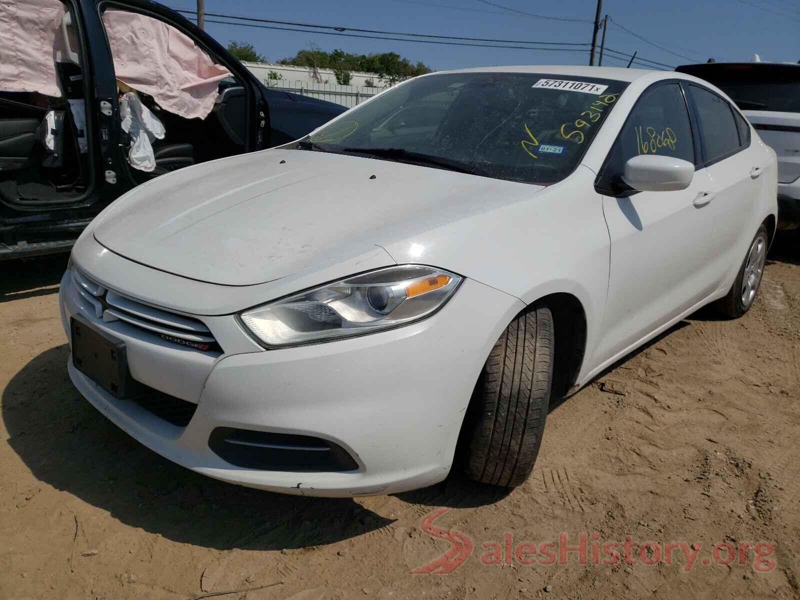 1C3CDFAA8GD593142 2016 DODGE DART