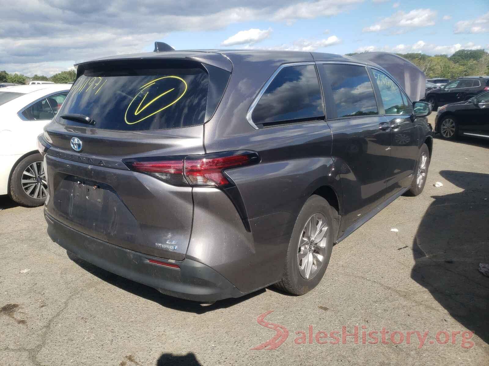 5TDKSKFC2MS005140 2021 TOYOTA SIENNA