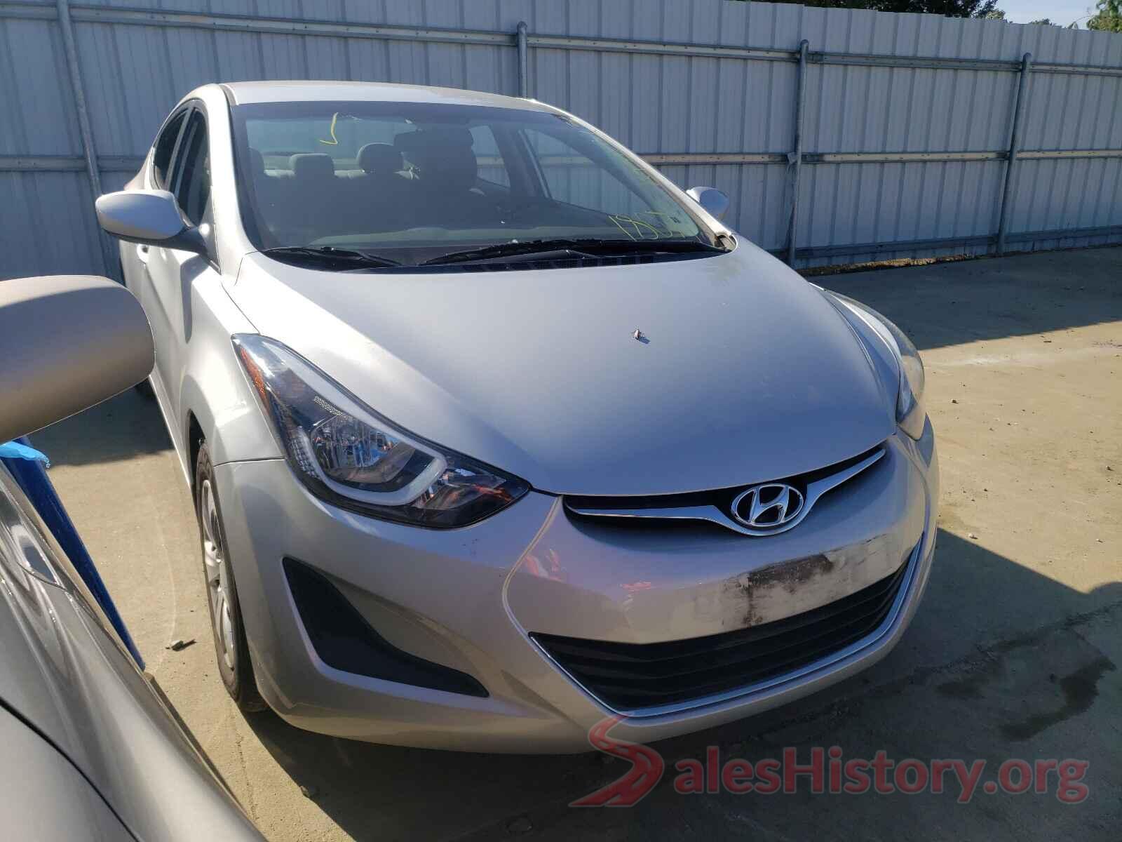 5NPDH4AE4GH733337 2016 HYUNDAI ELANTRA