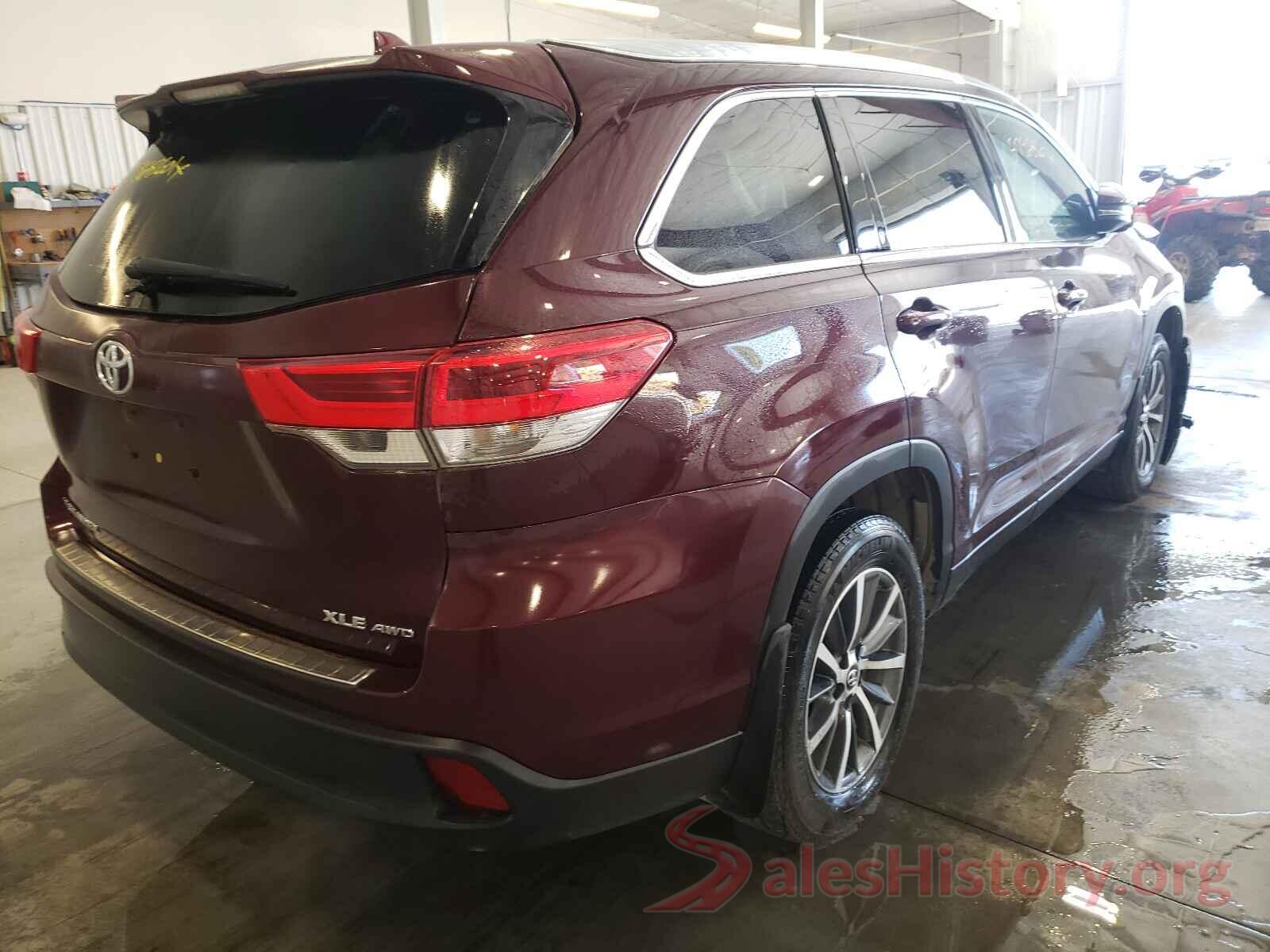 5TDJZRFH1KS718006 2019 TOYOTA HIGHLANDER